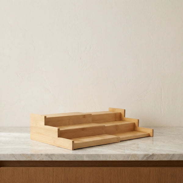 Expandable Bamboo Spice Rack – 3 Tier