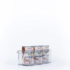 Small Pantry Reset Pack featuring clear storage organisers with coconut milk cans, perfect for compact pantry organisation.