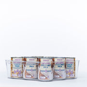 Clear Stackable Tub With Lip – XL holding canned goods, perfect for pantry organisation and efficient storage organisers.