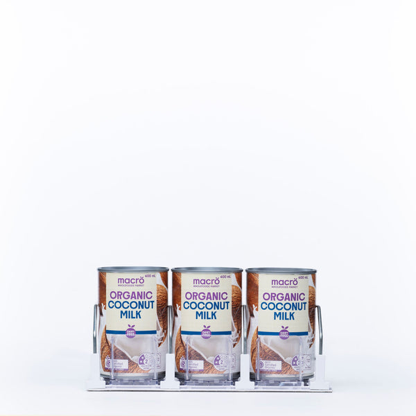 Sliding Can Organiser – Compact, Easy Access Storage holding three cans, ideal for kitchen and pantry organisation with pull out convenience.