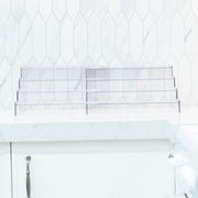 Expandable 4-Tier Clear Spice Rack Organiser for storage in kitchen or pantry, enhancing kitchen organisation with clear design.