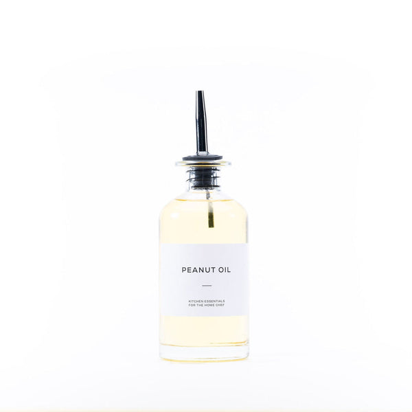 Round Glass Oil & Vinegar Bottle – 500ml Dispenser ideal for kitchen organisation and pantry storage of oils and vinegars.