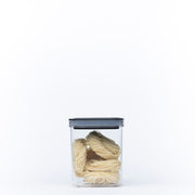 Black Airtight Container with Twist Lock – 1300ml storing noodles, ideal for pantry organisation and kitchen storage.