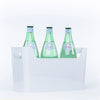 Pull-Out Organiser – White used for storing glass jars or bottles, ideal for kitchen or pantry organisation and efficient storage.