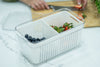 Double Fridge Organiser with Removable Baskets for kitchen storage, keeping fresh produce organised and accessible.