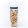 Black Airtight Container with Twist Lock – 2800ml, ideal for kitchen storage organisers, shown holding pasta for pantry organisation.