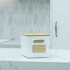 Plastic & Bamboo Storage Containers – Multi-Purpose Organisers perfect for under sink storage in kitchen or bathroom.