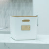 Plastic & Bamboo Storage Containers – Multi-Purpose Organisers for kitchen organisation on a countertop.