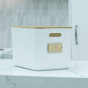Plastic & Bamboo Storage Containers – Multi-Purpose Organisers