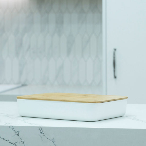 Plastic & Bamboo Storage Containers – Multi-Purpose Organisers