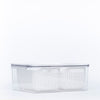 Fridge Storage Container with Double Basket ideal for kitchen organisation, perfect fridge organisers for efficient food storage.