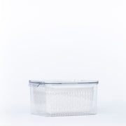 Fridge Storage Container with Single Basket, ideal for kitchen organisation, keeping food fresh with clear design in fridge organisers.