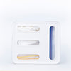 Acrylic Sandwich Bag Organiser – 4 Slot Dispenser for kitchen and pantry organisation. Ideal for storage organisers in drawers or under sink.
