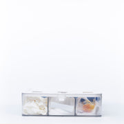 Acrylic Sandwich Bag Organiser – 4 Slot Dispenser for efficient kitchen pantry organisation and storage of sandwich bags.