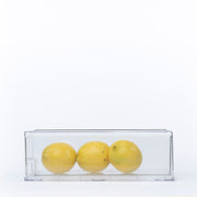 Clear Modular Drawer Organiser – Small used for kitchen storage, holding lemons, ideal for pantry or fridge organisation.