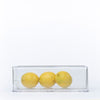 Clear Modular Drawer Organiser – Small used for kitchen storage, holding lemons, ideal for pantry or fridge organisation.