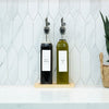 Clear Oil & Vinegar Bottles with Bamboo Tray β 500 ml