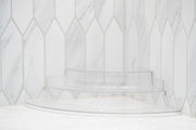 Clear 3-Tier Corner Spice Rack with 11 × 160 ml Spice Jars