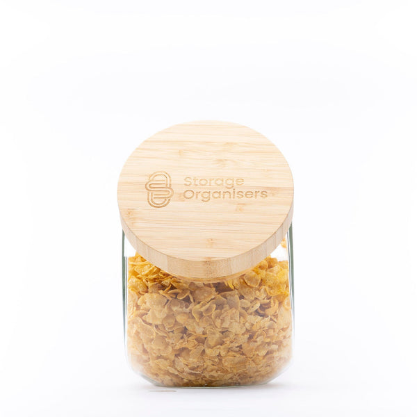 Round Tilt Glass Jar with Bamboo Lid – 4 L