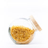 Round Tilt Glass Jar with Bamboo Lid – 4 L filled with cornflakes, ideal for kitchen and pantry organisation, enhancing storage solutions.