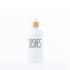 White Glass Pump Bottle – 500 ml Refillable Dispenser