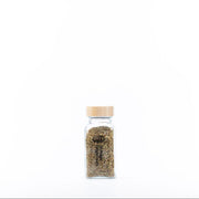 Bamboo Shaker Spice Jar – 180 ml filled with mixed spices, ideal for kitchen and pantry organisation, enhancing storage efficiency.