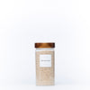 1200ml Acacia Screw-On Glass Pantry Jar filled with breadcrumbs for efficient kitchen and pantry organisation.