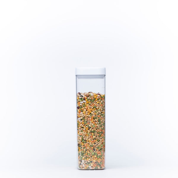 Elegant White Airtight Container – 1600ML ideal for pantry organisation, storing dried goods efficiently.