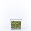 Clear Airtight Stackable Container filled with green peas, ideal for kitchen and pantry organisation; versatile storage organisers.