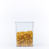 Clear Airtight Stackable Containers – 4 Sizes filled with pasta for efficient pantry organisation and kitchen storage.