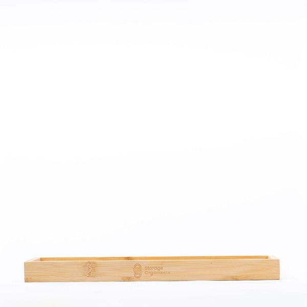 Bamboo Rectangle Tray for efficient kitchen organisation, ideal for use as a drawer organiser or pantry storage solution.