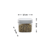 White Airtight Container โ 15 Pack ideal for pantry organisation, showcasing dimensions for efficient kitchen storage.