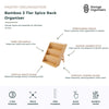 Bamboo 3 Tier Spice Rack Organiser