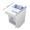 600mm pull-out hamper with two 35L baskets for laundry room storage and organization.