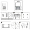 Installation guide for Waste Bin 36L with Runners for 400mm Cabinet, ideal for under sink storage and kitchen organisation.