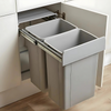 36L waste bin with runners for 400mm cabinet, ideal for kitchen or pantry storage, space-saving home organisation solution.
