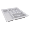 White Cutlery Tray 430x480mm for kitchen storage, organizing utensils, decluttering, stylish and practical home organization solution in Australia.
