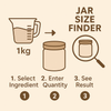 Introducing the Jar Size Finder – The Easy Way to Pick the Right Pantry Jars, home organisation with storage tips diagram, Australia.