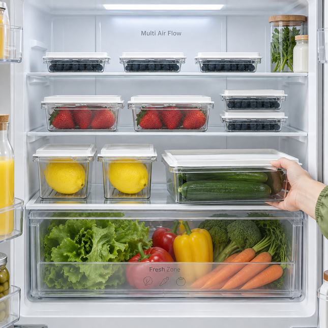 10-Piece Fridge &  Freezer Storage Set