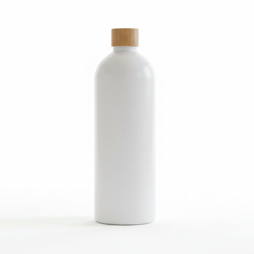 White Screw Top Bottle – 1 L Refillable Storage, perfect for kitchen and pantry organisation, blends with storage organisers.