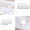 Clear drink container with stable base, tight sealing, made of food-grade PP plastic. Ideal for kitchen and pantry storage solutions.
