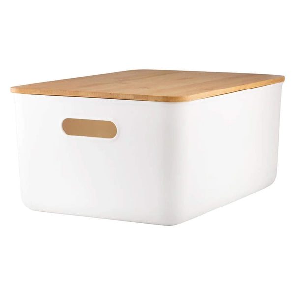 Plastic & Bamboo Storage Containers – Multi-Purpose Organisers