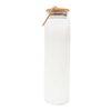 Bamboo lid glass jar for home organisation, ideal for kitchen, pantry, or bathroom storage, space-saving and stylish solution.