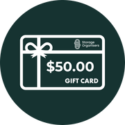 Storage Organisers Gift Card for stylish kitchen and pantry organisation solutions, ideal for drawer and under sink storage.