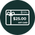 $25 Storage Organisers gift card for pantry jars, fridge containers, kitchen baskets.