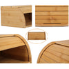 Bamboo Rolltop Bread Box Bin 40cm