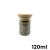 Round Glass Spice Jars with Bamboo Lid – 3 Sizes