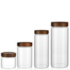 Acacia Screw On Glass Jar – 4 Sizes