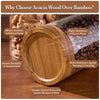 Acacia Screw On Spice Glass Jar - 135ml