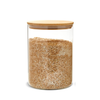 3200ml glass pantry jar with bamboo lid, ideal for kitchen storage and organisation. Stylish, clear container for home, bathroom, or laundry use.